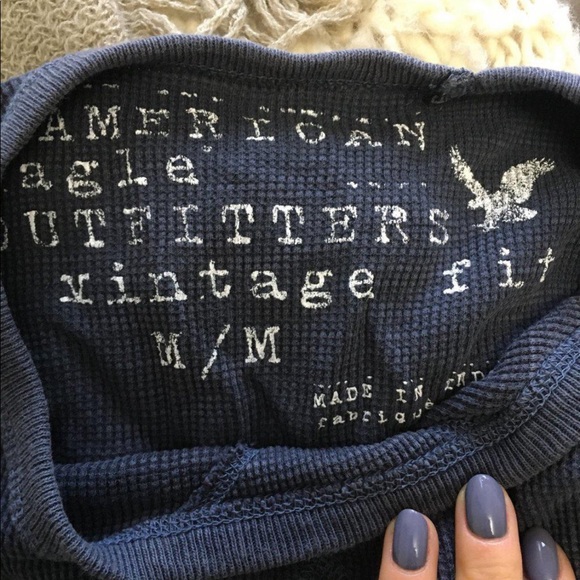 Vintage fit waffle long sleeve - Picture 2 of 2